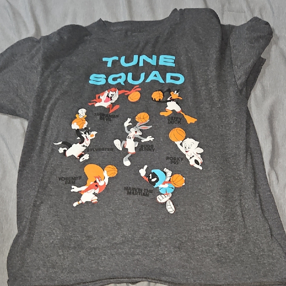Kids Tune Squad Graphic Tee - Charcoal